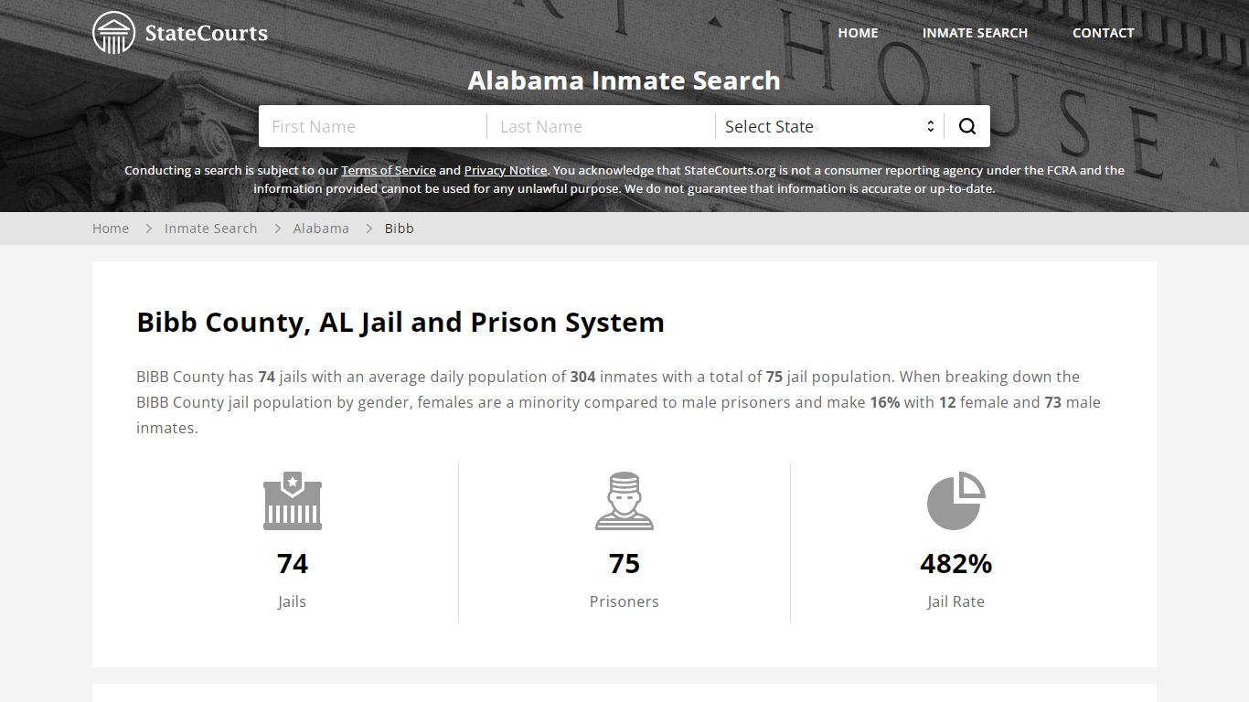 Bibb County, AL Inmate Search - StateCourts